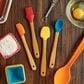 Mrs. Anderson"s 4-Piece Baking Mini Bamboo Tools Set in Red, Orange, Yellow and Blue, , large