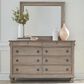 Belle Furnishings Rustic Traditions 8-Drawer Dresser with Mirror in Saddle Tan, , large