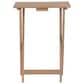 Linon Home Decor Acacia Folding TV Tray Table Set with Stand in Natural (Set of 4), , large