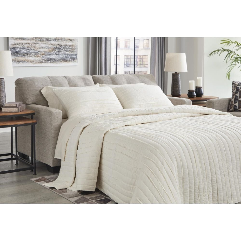 Ashley Mahoney Full Sleeper Sofa in Pebble, , large