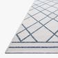 Loloi Easton Ivory and Denim 2"3" x 3"9" Indoor/Outdoor Area Rug, , large
