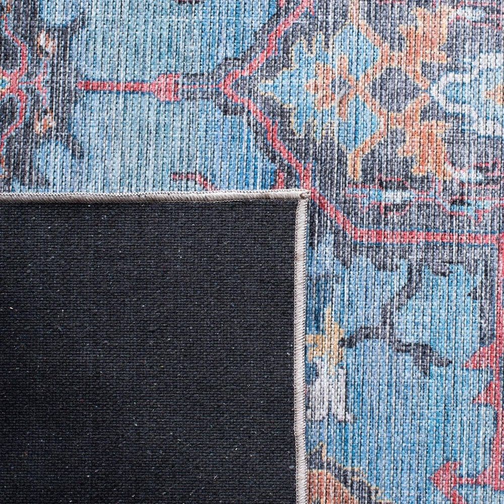 Safavieh Serapi Traditional 6&#39;7&quot; Square Blue and Ivory Area Rug, , large