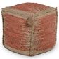 Steve Silver Jafar Pouf in Khaki and Orange, , large