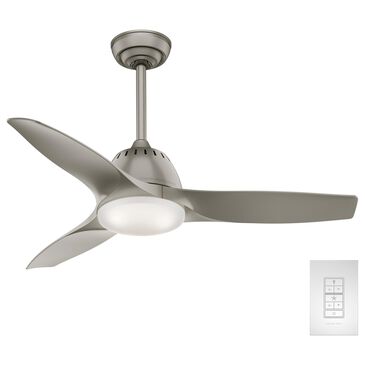 Hunter Wisp 44" Ceiling Fan with LED Light in Painted Pewter, , large