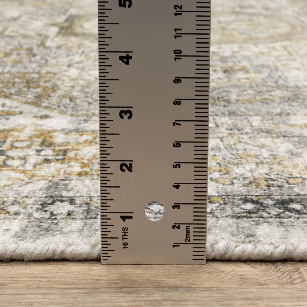 Oriental Weavers Windham Grey and Gold 6&#39; x 9&#39; Area Rug, , large