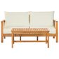 HOMLUX 2-Piece Outdoor Conversation Set with Cushions in Brown and Beige, , large