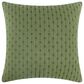 Levtex Cross Stitch 18" x 18" Throw Pillow in Forest Green, , large