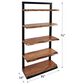 Waltham Nature"s Edge 5-Shelf Bookcase in Natural, , large
