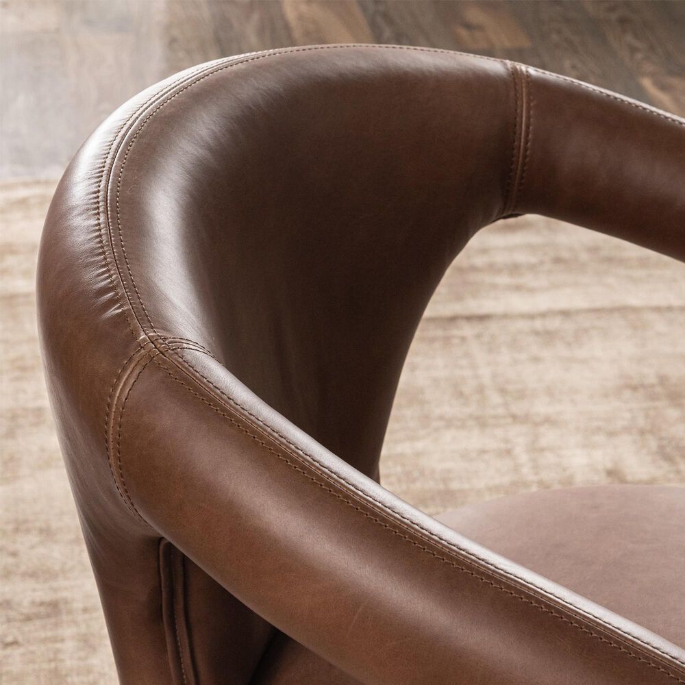 Classic Home Archie Arm Chair in Bison Brown, , large