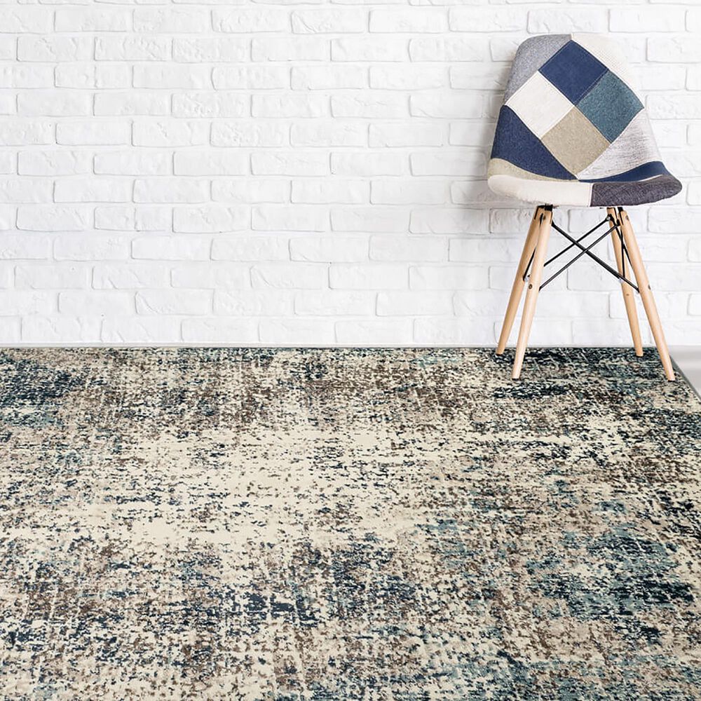 Amer Rugs Allure 5&#39;1&quot; x 7&#39;6&quot; Gray and Blue Area Rug, , large