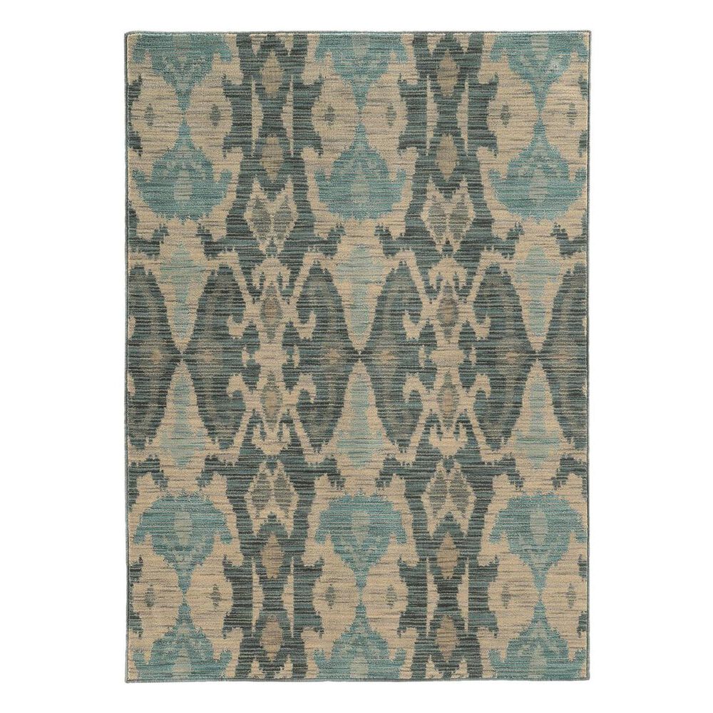 Oriental Weavers Sedona 6410D 6'7" x 9'1" Blue Area Rug, , large