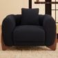 Morden Fort Cloud Boucle Arm Chair in Black, , large