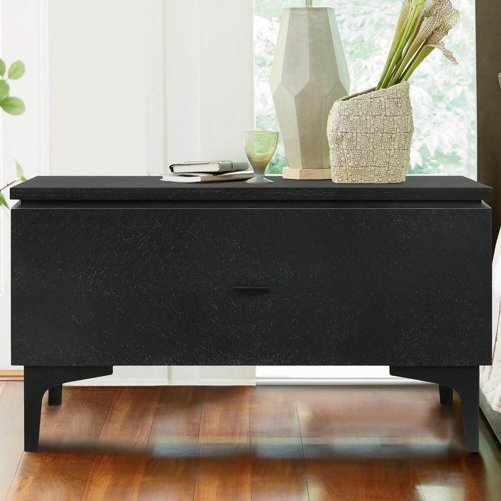Blue River Legend 1-Drawer Nightstand in Black, , large