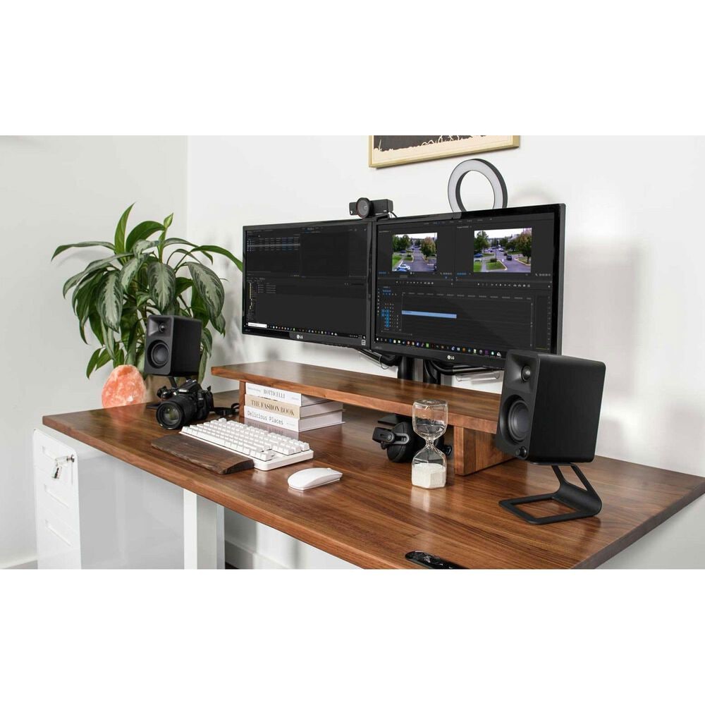 Kanto ORA Desktop Powered Reference Speakers with USB-C Input in Black (Pair), , large