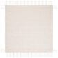 Safavieh Natura NAT333A 6" Square Ivory and Black Area Rug, , large