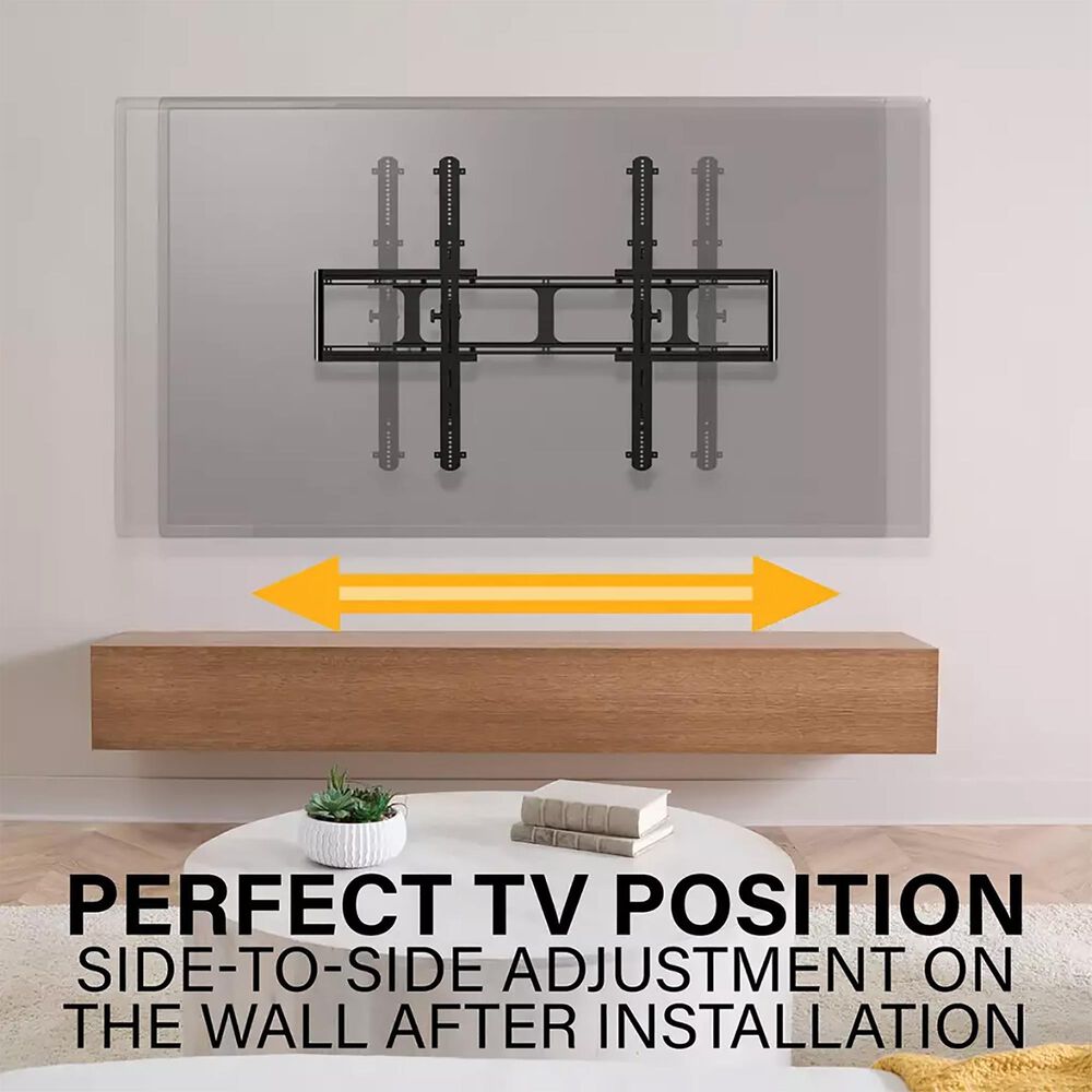Sanus Fixed-Position Wall Mount for 65" - 140" TVs in Black, , large