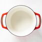 Lodge USA Enamel 7.5 Qt. Cast Iron Dutch Oven in Cherry On Top, , large