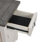 Martin Svensson Home Monterey Power Chairside Table in White Stain and Grey, , large