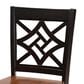 Baxton Studio Nicolette Counter Stool in Dark Brown and Walnut Brown (Set of 2), , large