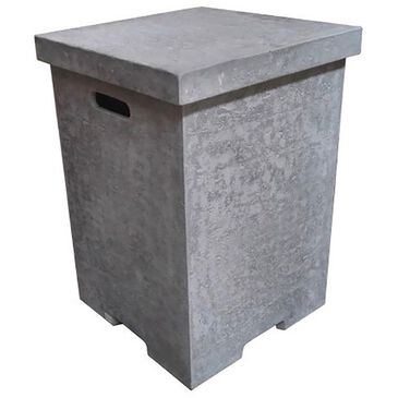 Elementi Fire 20" Square Tank Cover in Gray, , large