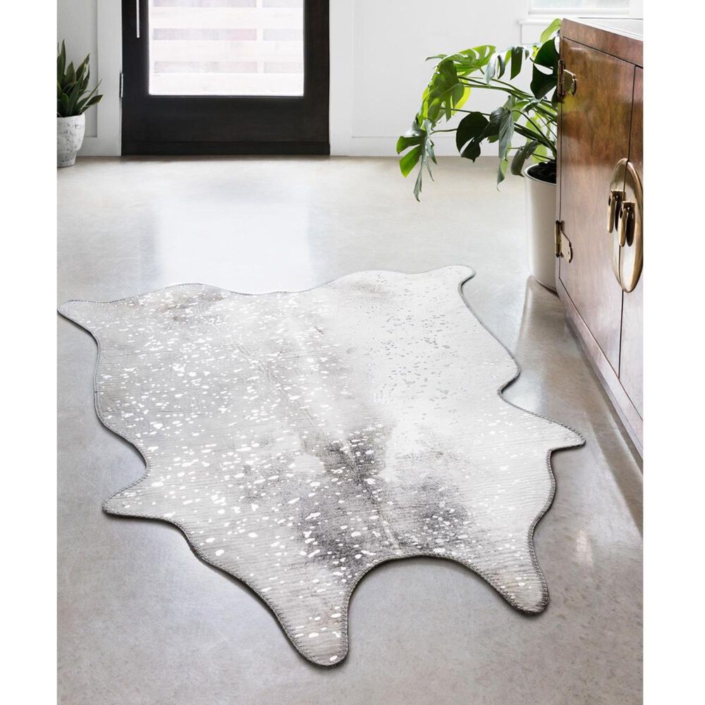Loloi II Odessa ODE-02 3&#39;10&quot; x 5&#39; Silver and Grey Area Rug, , large