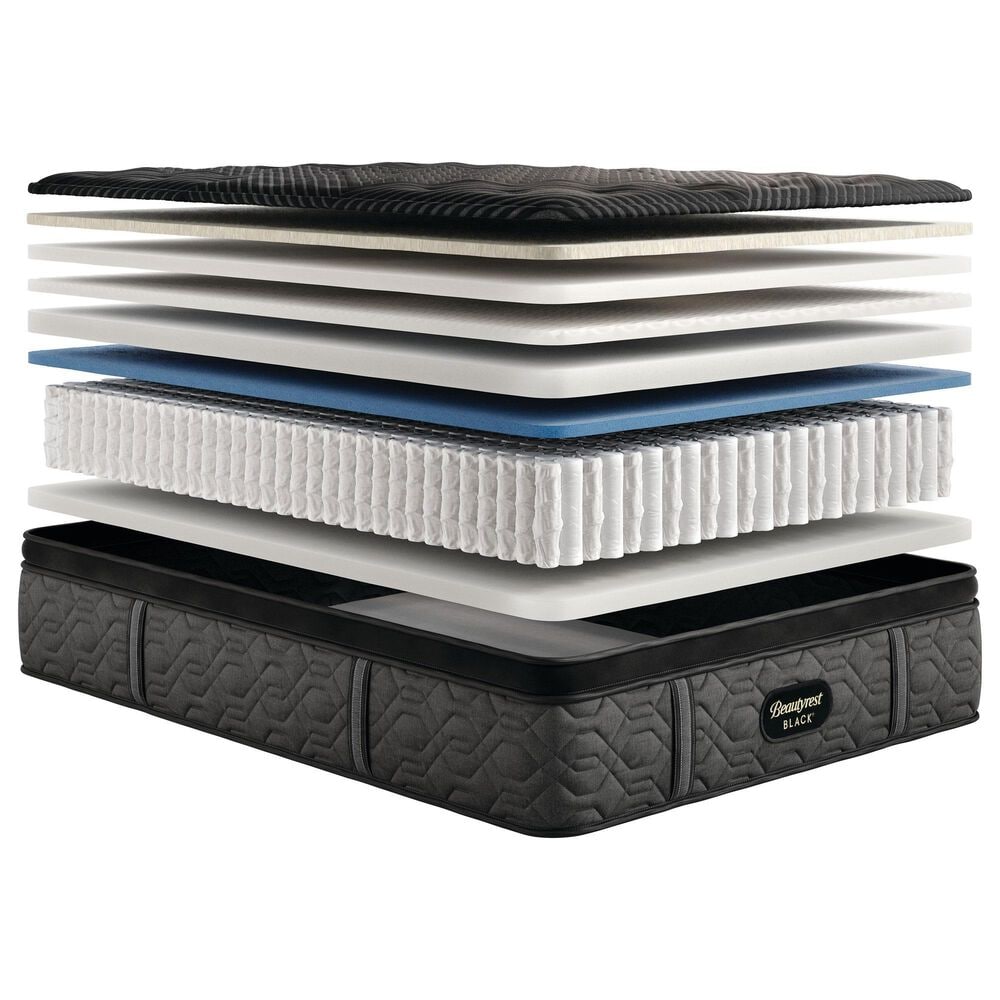 Beautyrest Black Series1 Medium Twin XL Mattress with High Profile Box Spring, , large