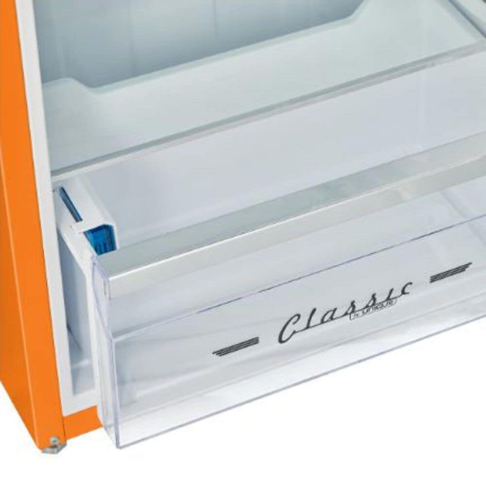 Unique Appliances Classic Retro 7.5 Cu. Ft. Top Freezer Refrigerator in Creamsicle Orange, , large