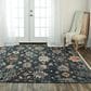 RIZZY Envision Bulbs Leaves 10" x 14" Charcoal Area Rug, , large