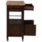 Linon Home Decor Lennix Kitchen Cart in Brown and Natural, , large