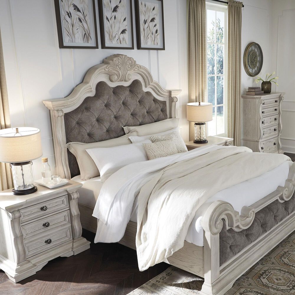 Ashley Bruchandi 5-Drawer Chest in Antiqued White, , large