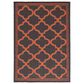Safavieh Bermuda 4" x 6" Charcoal and Rust Indoor/Outdoor Area Performance Rug, , large