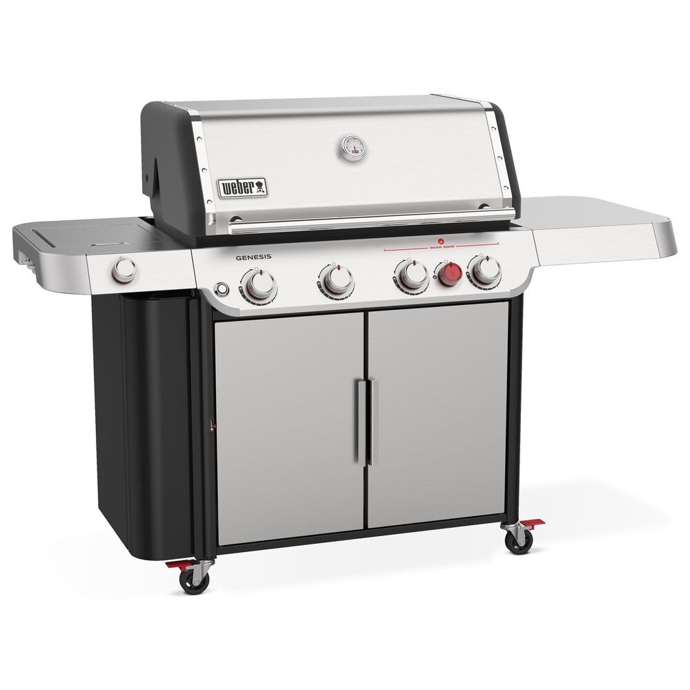 Weber Genesis S-435 Liquid Propane Gas Grill in Stainless Steel, , large