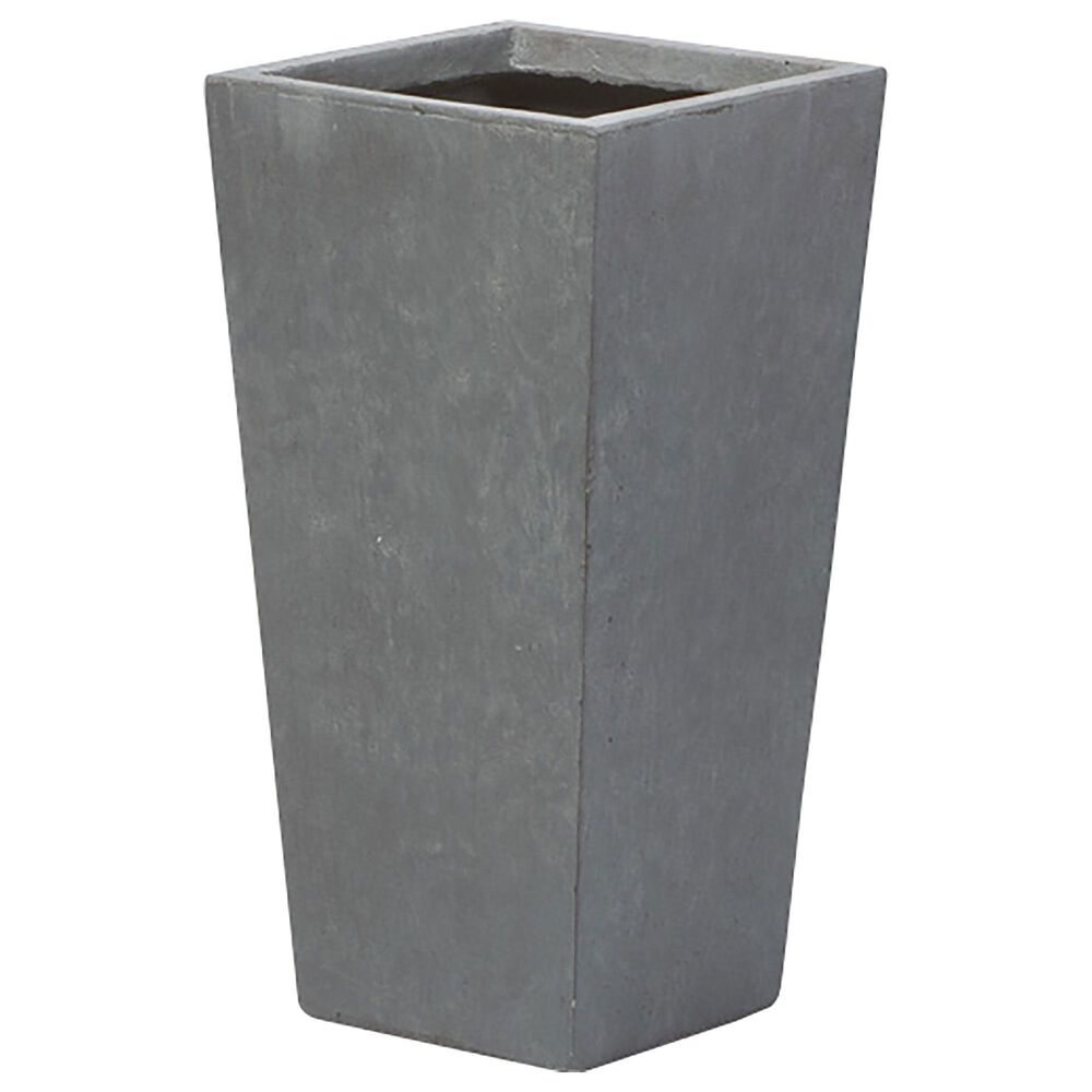 Alfresco Home Large Tall Square Burrow Planter in Noir, , large