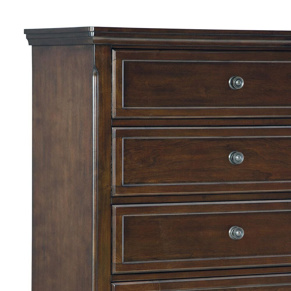 Ashley Trellington 5-Drawer Chest in Warm Brown Cherry, , large