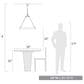 Golden Lighting Castile 6-Light Chandelier in Matte Black, , large