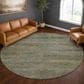 Dalyn Rug Company Aristo AR5 Teal 8" Round Area Rug, , large