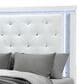 Global Furniture USA Alina Queen Panel Bed with LED in White, , large