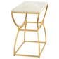 Stylecraft Lamps Inc Loren Console Table in Gold and White, , large