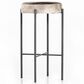 Four Hands Nocona Bar Stool with Speckled Hide Leather in Gunmetal, , large
