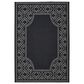 Oriental Weavers Marina 1247K 8"6" x 13" Black and Ivory Area Rug, , large