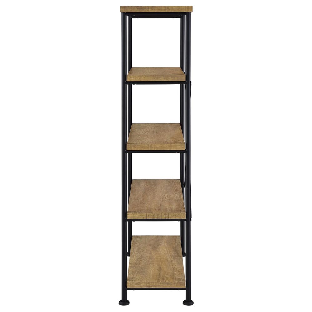 Pacific Landing Analiese 4-Shelf Bookshelf in Mango and Black, , large