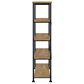 Pacific Landing Analiese 4-Shelf Bookshelf in Mango and Black, , large