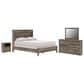Ashley Elbrim 4-Piece Queen Bedroom Set in Brown with LED and USB Ports, , large