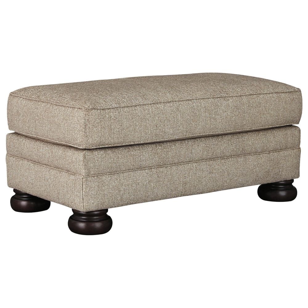 Ashley Kananwood Ottoman in Oatmeal, , large