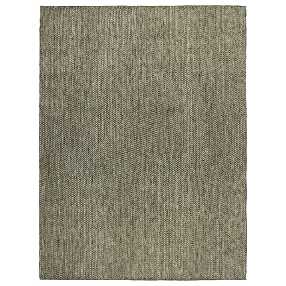 Nourison Horizon HOZ02 Green 8" x 10" Indoor/Outdoor Area Rug, , large