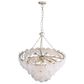 Golden Lighting Cascada 3-Tier 13-Light Pendant with Cirrus Cloud Glass Shade in Aegean Silver, , large