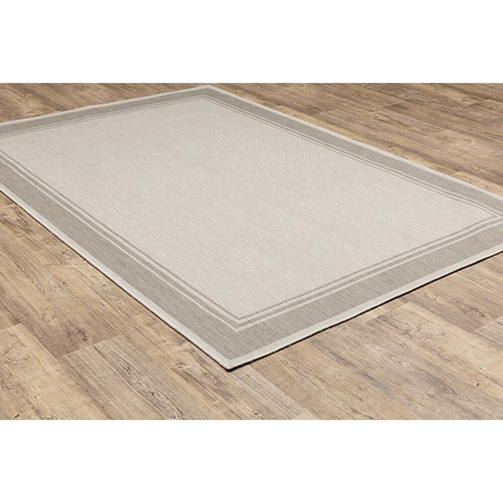 Oriental Weavers Portofino 6765W 9&#39;10&quot; x 12&#39;10&quot; Ivory Area Performance Rug, , large