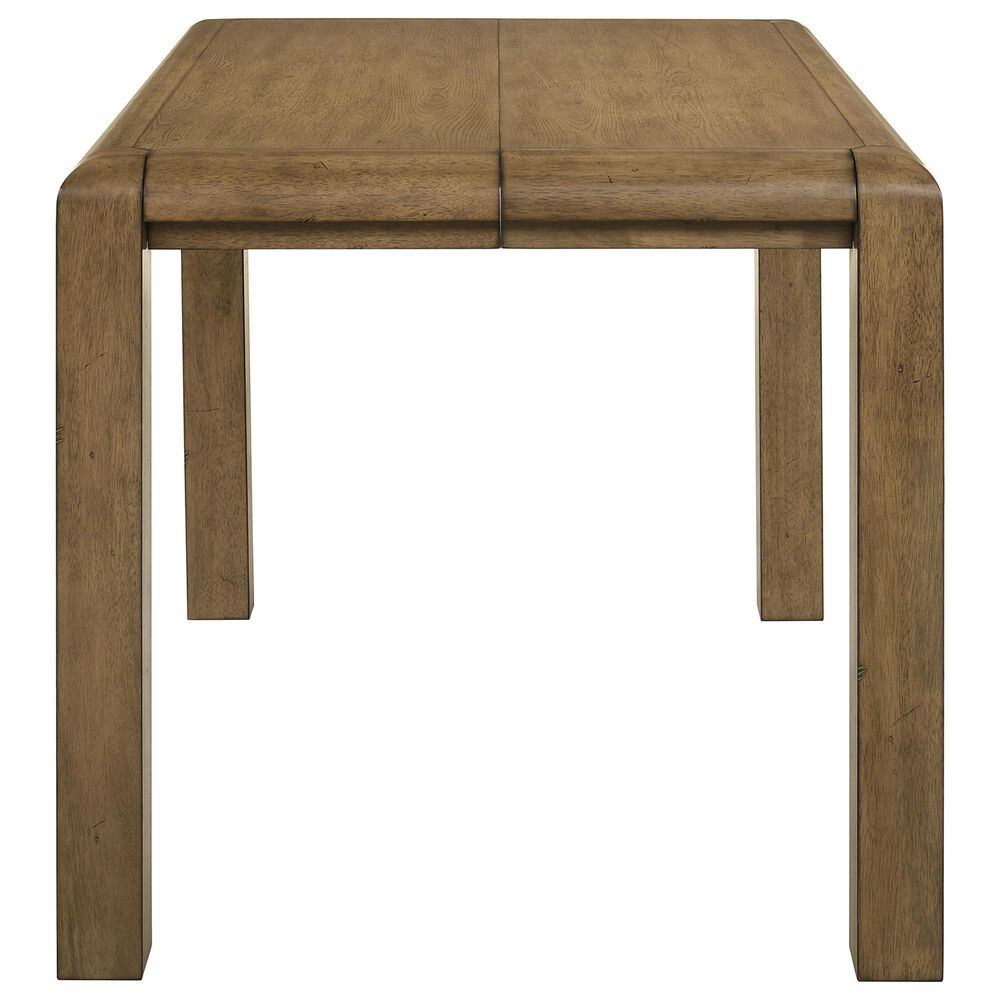 Crown Mark Cockrell Counter Height Extension Table in Antique Brown - Table with 1-18" Leaf, , large