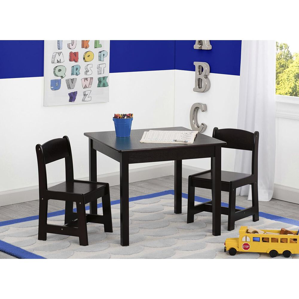 Delta Children Mysize Table and Chairs in Dark Chocolate, , large