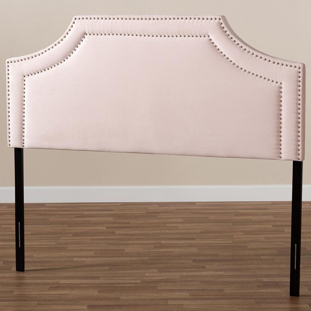 Baxton Studio Avignon Full Headboard in Pink, , large
